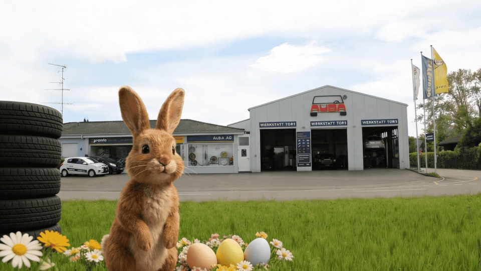 AUBA Garage mit Osterhase
